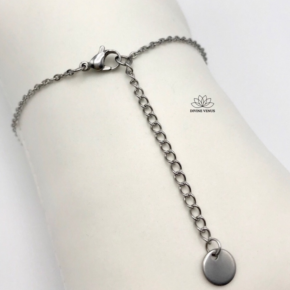 Rose Quartz Stainless Steel Necklace - Picture 7 of 8